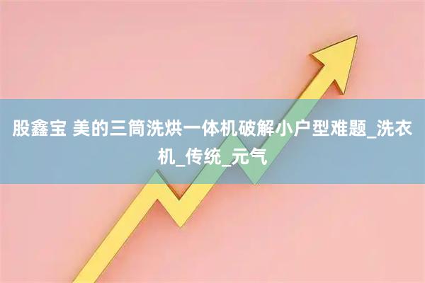 股鑫宝 美的三筒洗烘一体机破解小户型难题_洗衣机_传统_元气
