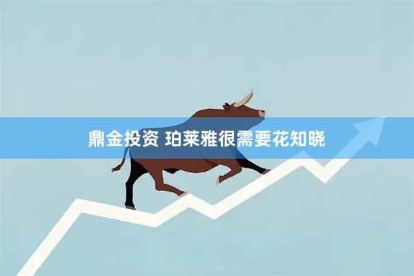 鼎金投资 珀莱雅很需要花知晓
