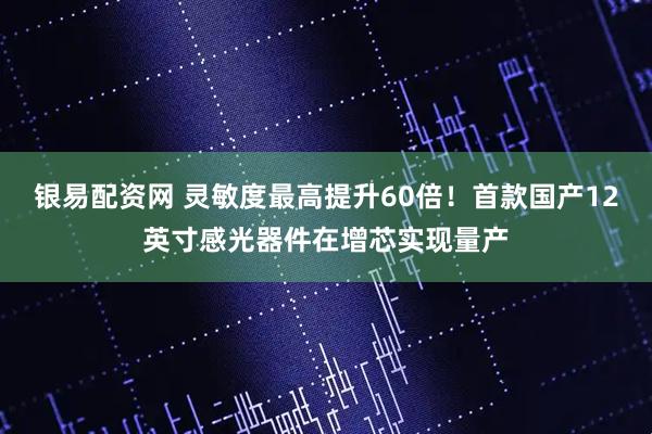 银易配资网 灵敏度最高提升60倍！首款国产12英寸感光器件在增芯实现量产